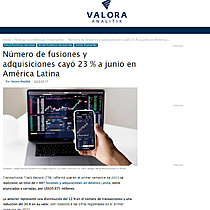 Nmero de fusiones y adquisiciones cay 23 % a junio en Amrica Latina